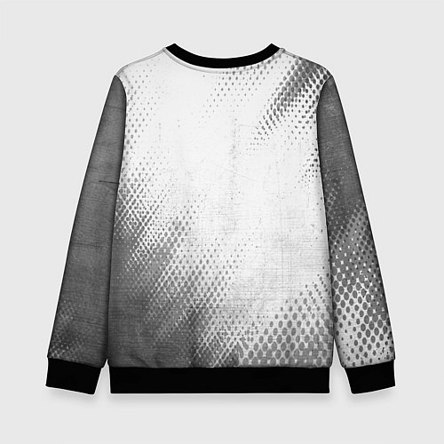 Детский свитшот Mazda - white gradient вертикально / 3D-Черный – фото 2