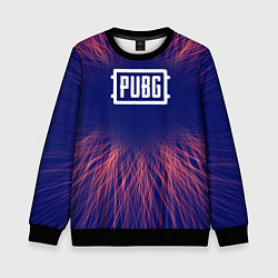 Свитшот детский PUBG red energy, цвет: 3D-черный