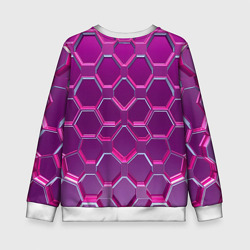 Детский свитшот Розовый бронежилет / 3D-Белый – фото 2