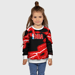 Свитшот детский NBA шторм, цвет: 3D-белый — фото 2
