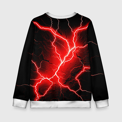 Детский свитшот Lightning / 3D-Белый – фото 2