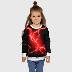 Свитшот детский Lightning, цвет: 3D-белый — фото 2