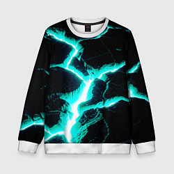 Детский свитшот Color light blue black
