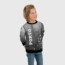 Свитшот детский Porto - grey gradient вертикально, цвет: 3D-черный — фото 2