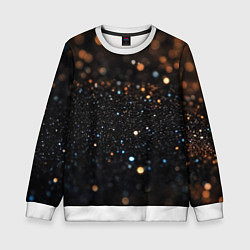 Свитшот детский Черный текстурный фон, цвет: 3D-белый