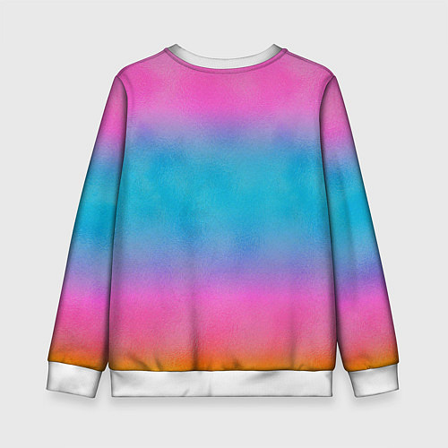 Детский свитшот Inzoi розово-голубой фон / 3D-Белый – фото 2