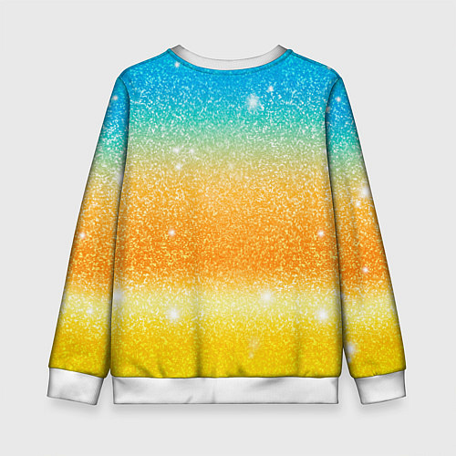 Детский свитшот Inzoi лого и блестки / 3D-Белый – фото 2