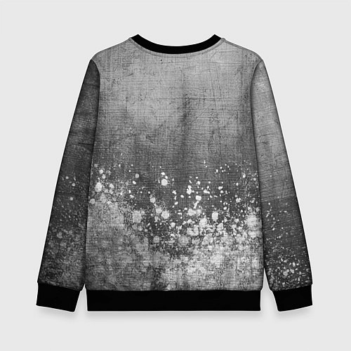 Детский свитшот PSG - grey gradient посередине / 3D-Черный – фото 2