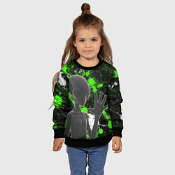 Свитшот детский Инопланетянин и его эктоплазма, цвет: 3D-черный — фото 2
