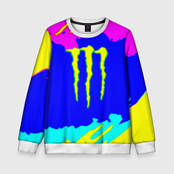 Детский свитшот Monster energy краски цветные