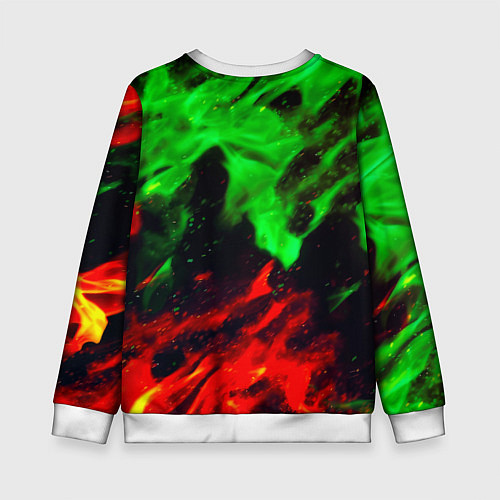 Детский свитшот Monster energy огонь лого / 3D-Белый – фото 2