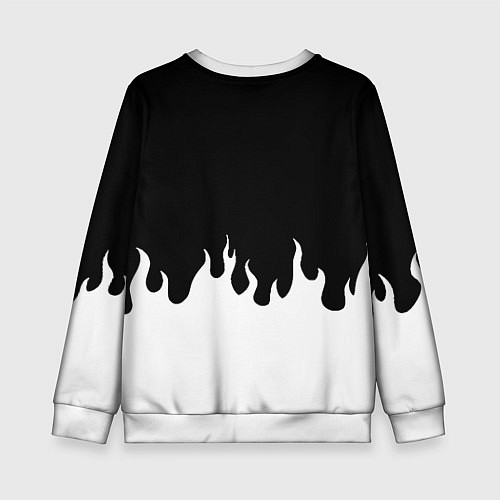 Детский свитшот Monster energy red logo / 3D-Белый – фото 2