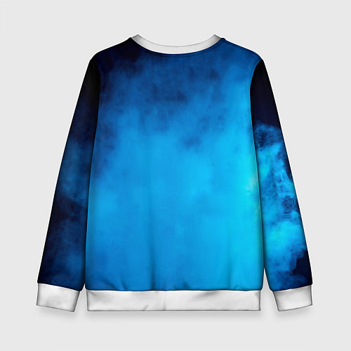Детский свитшот Турникмен синий дым / 3D-Белый – фото 2