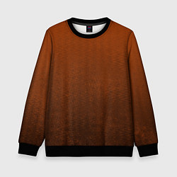 Детский свитшот Красно-коричневый текстурированный градиент