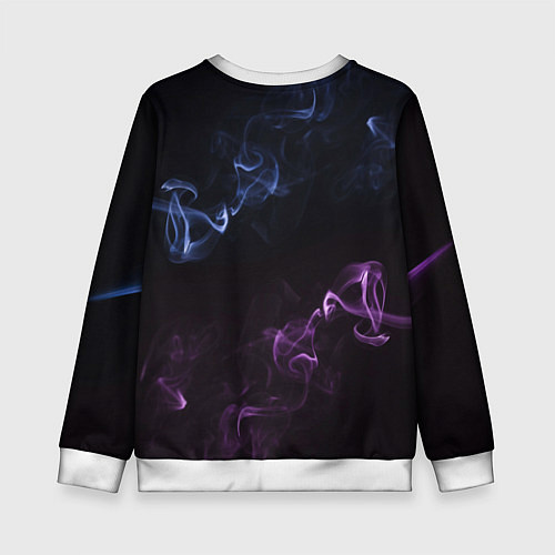 Детский свитшот Color black blue pink / 3D-Белый – фото 2