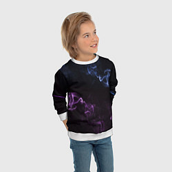 Свитшот детский Color black blue pink, цвет: 3D-белый — фото 2