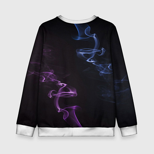 Детский свитшот Color black blue pink / 3D-Белый – фото 2