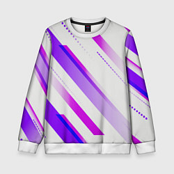 Детский свитшот Color white pink