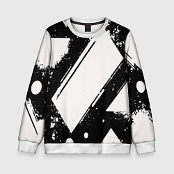 Детский свитшот Color black white