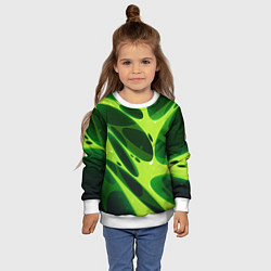 Свитшот детский Color green light green, цвет: 3D-белый — фото 2