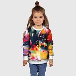 Свитшот детский Глубокая абстракция, цвет: 3D-белый — фото 2