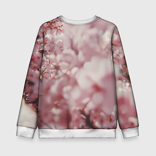 Детский свитшот Космонавт в весенних листьях / 3D-Белый – фото 2