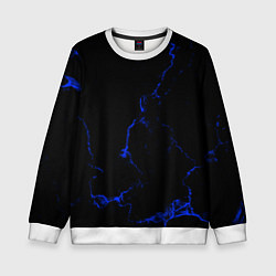 Свитшот детский Color black blue, цвет: 3D-белый