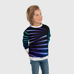 Свитшот детский Color black blue, цвет: 3D-белый — фото 2