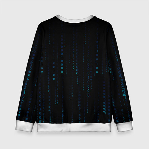 Детский свитшот Color black blue / 3D-Белый – фото 2