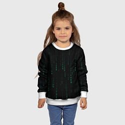 Свитшот детский Color black turquoise, цвет: 3D-белый — фото 2