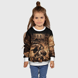 Свитшот детский Doom the dark ages, цвет: 3D-белый — фото 2