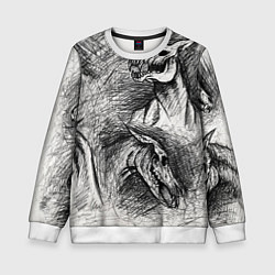 Детский свитшот Черепа лошадей