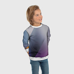 Свитшот детский Color grey with stripes, цвет: 3D-белый — фото 2