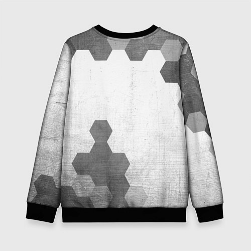 Детский свитшот Lexus - white gradient вертикально / 3D-Черный – фото 2