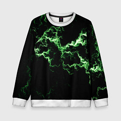 Детский свитшот Lightning green glow