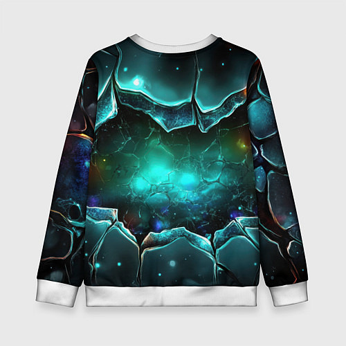 Детский свитшот Россия - объемные плиты / 3D-Белый – фото 2