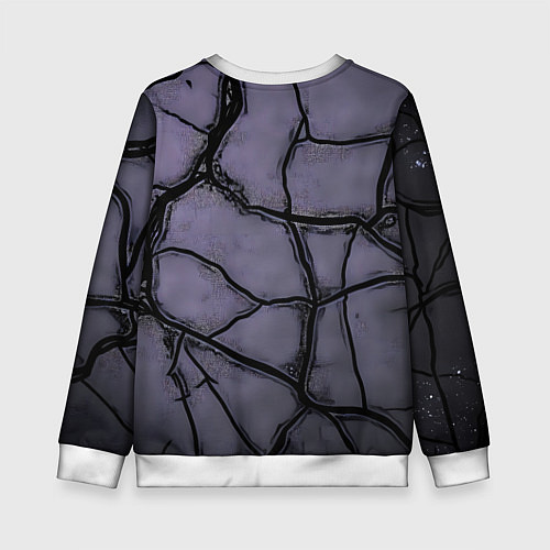 Детский свитшот Герб России и текстурные плиты / 3D-Белый – фото 2