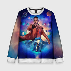 Свитшот детский Доктор Кто Шути Гатва, цвет: 3D-белый