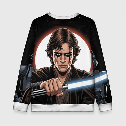 Детский свитшот Энакин скайуокер звездные войны / 3D-Белый – фото 2