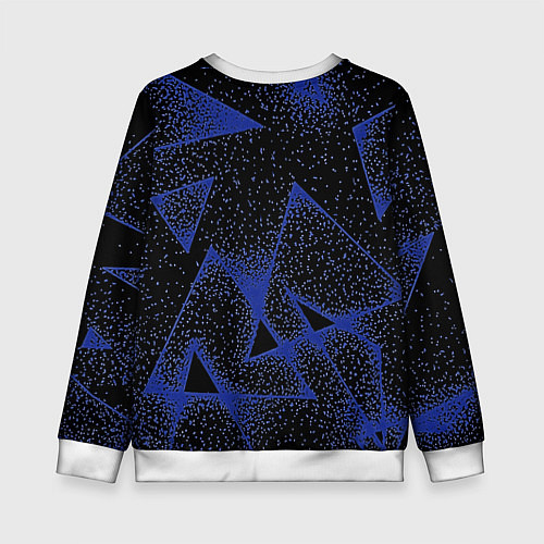 Детский свитшот Triangles with dots / 3D-Белый – фото 2