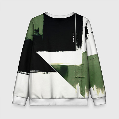 Детский свитшот Tank логотип машины / 3D-Белый – фото 2