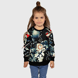 Свитшот детский Звездные войны персонажи, цвет: 3D-черный — фото 2