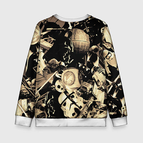 Детский свитшот Дарт Вейдер Йода Чубакка и другие из Star Wars / 3D-Белый – фото 2