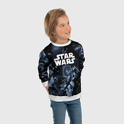 Свитшот детский Star wars персонажи из звездных войн, цвет: 3D-белый — фото 2
