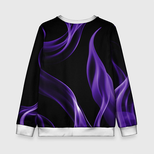 Детский свитшот Purple abstraction / 3D-Белый – фото 2
