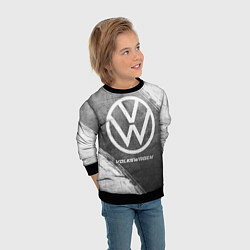 Свитшот детский Volkswagen - grey gradient, цвет: 3D-черный — фото 2