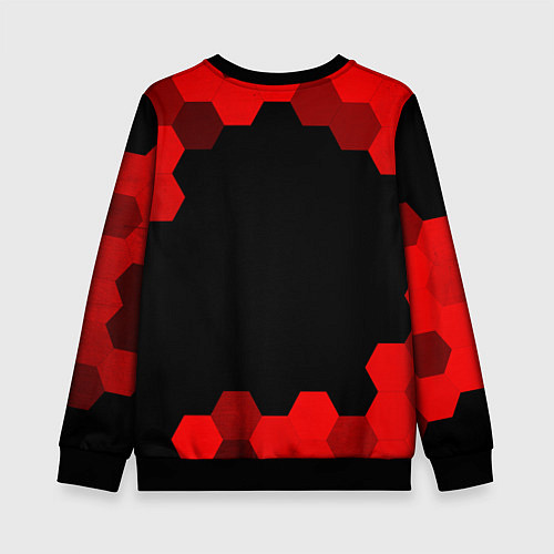 Детский свитшот Citroen - red gradient / 3D-Черный – фото 2