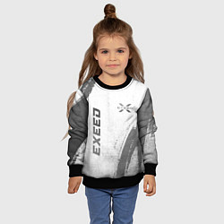 Свитшот детский Exeed - white gradient вертикально, цвет: 3D-черный — фото 2