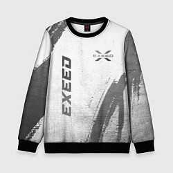Свитшот детский Exeed - white gradient вертикально, цвет: 3D-черный