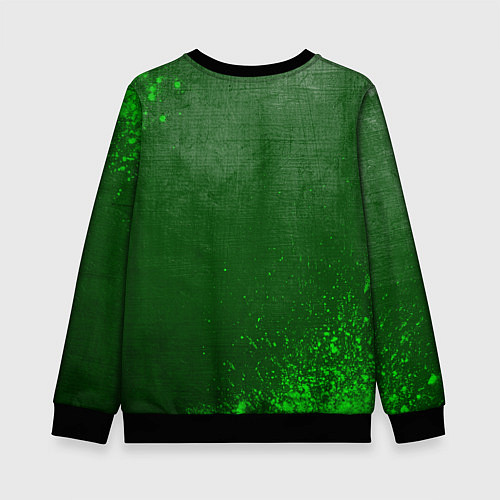 Детский свитшот Exeed - green gradient / 3D-Черный – фото 2